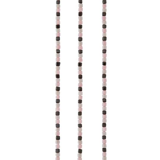 Multicolor Glass Cube Bead Strings, 3mm by Bead Landing™